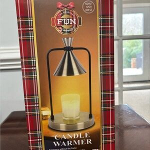 FUN Candle Warmer with Silver Finish
